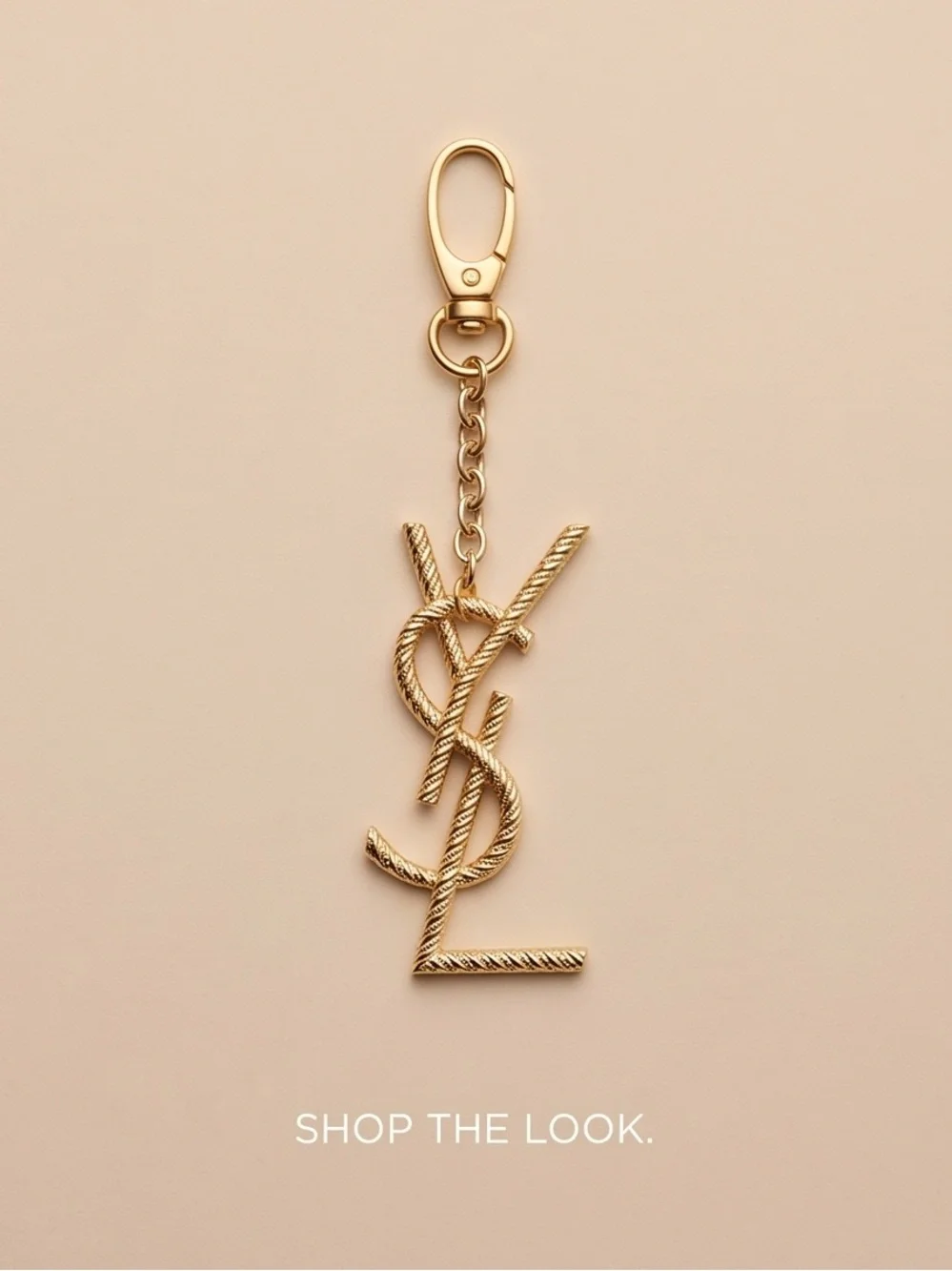 Unbranded Upcycled Logo Rope Key Charm